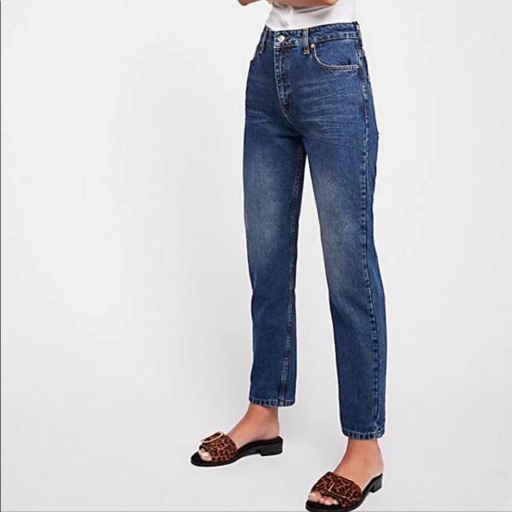 Free People Ankle Mom Jeans